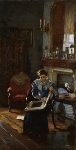 Ein Dubliner Innenraum, ca. 1915-20 von James Sinton Sleator