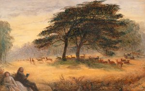 Liebende im Richmond Park von James Smetham