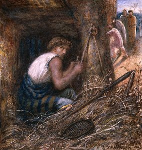 Saul versteckt sich unter den Sachen, 1866