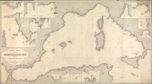 Karte des westlichen Mittelmeers