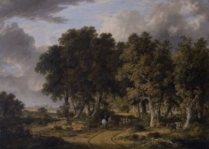 Eine Ansicht im New Forest, Mitte des 19. Jahrhunderts von James Stark
