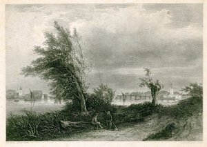 Fulham und Putney vom Surrey-Ufer von James Stark