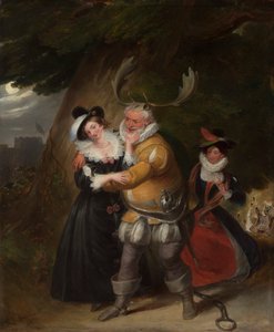 Falstaff an der Herne-Eiche, aus "Die lustigen Weiber von Windsor," Akt V, Szene v von James Stephanoff