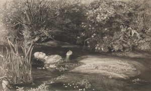 Ophelia, Shakespeare, Hamlet, Akt 4, Szene 7, 1. März 1866 von James Stephenson