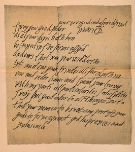 Brief von Königin Maria 1542-1587 an den Abt von Dunfermline, 1889