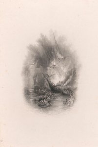 Feuer auf See (Vignette)
