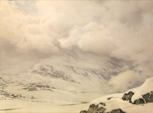 Eine Welt aus Schnee und Wolken von James Thomas Watts