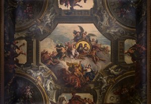 Decke der oberen Halle im Painted Hall, ca. 1707-27