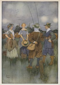 Illustration für Der vollkommene Angler von Izaak Walton