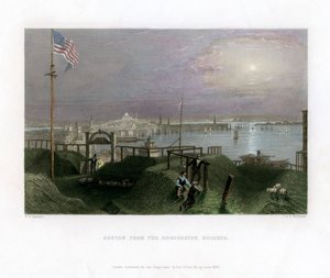 Boston von den Dorchester Heights aus gesehen, USA von James Tibbitts Willmore