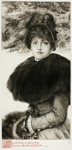 Ein Spaziergang im Schnee von James Tissot