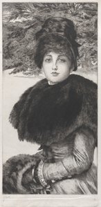 Ein Winterspaziergang, 1880 von James Tissot