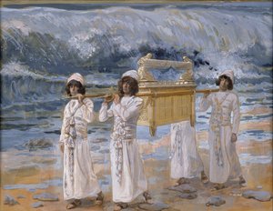 Die Arche überquert den Jordan von James Tissot