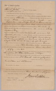 Anspruch des konföderierten Staates South Carolina für den versklavten Mann Dick, 23. November 1864