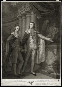 Porträt der Großfürsten Alexander Pawlowitsch und Konstantin Pawlowitsch von Russland von James Walker