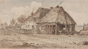 Hütte und Bauerngebäude von James Ward