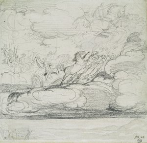 Elija wirft seinen Mantel ab von James Ward