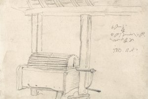 Handrollmaschine zum Waschen von Kartoffeln von James Ward