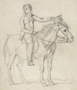 Lord Stanhope (1753-1816) als Junge, der ein Pony reitet von James Ward