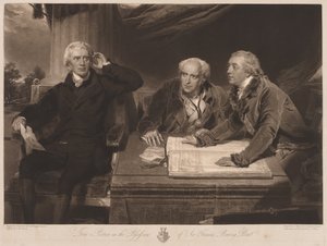Sir Francis und John Baring und Charles Wall von James Ward