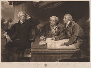 Sir Francis und John Baring und Charles Wall von James Ward