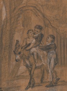 Studie für das Ölgemälde "Die Kinder von Theophilus Levitt, Esquire." von James Ward