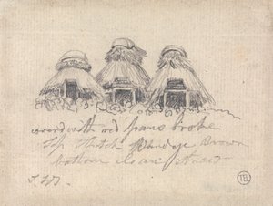 Reetgedeckte Hütten von James Ward