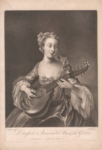 Häusliche Unterhaltung: Gitarre spielen