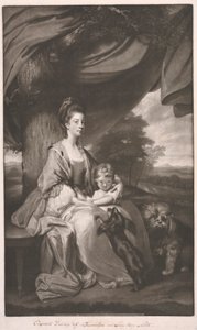 Herzogin von Buccleuch mit ihrer Tochter, Lady Mary Scott von James Watson