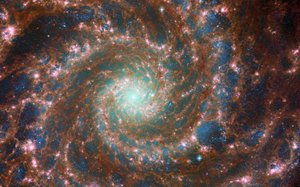 Die Phantomgalaxie im gesamten Spektrum von James Webb Space Telescope (NASA)