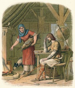 Alfred in der Hütte des Hirten von James William Edmund Doyle