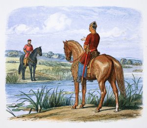 Heinrich von Anjou und Stephan beraten sich über die Themse, 1153 von James William Edmund Doyle