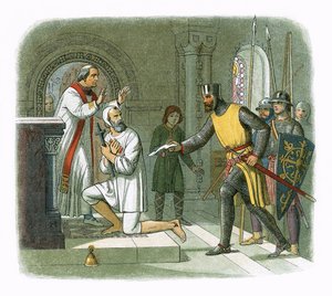 Hubert aus dem Heiligtum von Boisars geholt von James William Edmund Doyle