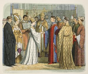 Hochzeit von Heinrich V. und Katharina von Frankreich, 2. Juni 1420, aus 