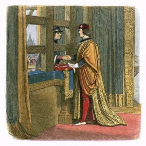 Treffen von König Edward IV. und Ludwig XI. von Frankreich in Pecquigny von James William Edmund Doyle