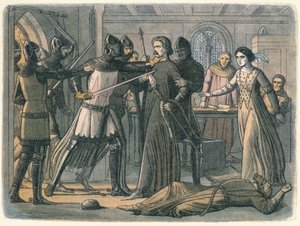 Mortimer vom König ergriffen, 1325, 1864