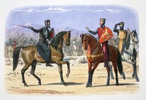 Richard I. von England und der Meister von St. John, Jaffa, 1191 von James William Edmund Doyle