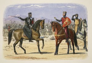 Richard und der Meister von St. John, Joppa, 23. Juli 1191, aus A Chronicle of England BC 55 to AD 1485, veröffentlicht in London, 1863 von James William Edmund Doyle
