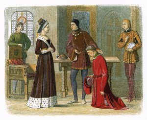 Der Earl von Warwick unterwirft sich Königin Margaret von James William Edmund Doyle