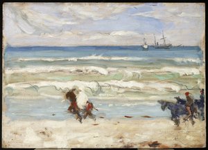 Strandszene, Tanger, ca. 1911 von James Wilson Morrice