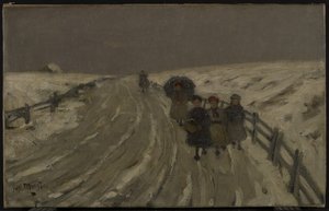 Rückkehr von der Schule, ca. 1901 von James Wilson Morrice