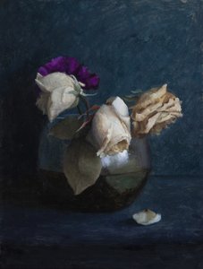 Dunkles Blumenstillleben