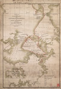 Skizze der Entdeckungen an der Nordküste Amerikas durch Kapitän McClintock RN auf der Suche nach Sir John Franklin