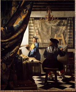 Die Kunst der Malerei oder Maler in seinem Atelier von Jan (1632 75) Vermeer
