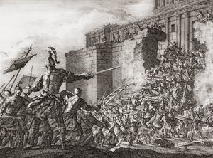 Pompeius greift den Tempel in Jerusalem im Jahr 63 v. Chr. an von Jan (after) Luyken
