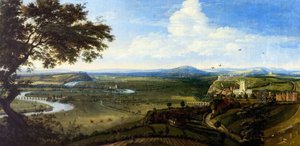 Ansicht von Nottingham von Osten, um 1695 von Jan (attr.to) Siberechts