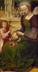 Heilige Katharina (Detail) von Jan (c.1472 c.1533) Gossaert