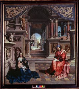 Der heilige Lukas malt die Madonna. Gemälde von Jan Gossaert genannt Mabuse 1515