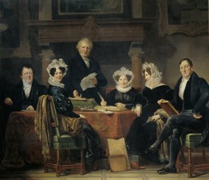 Regenten und Regentinnen des Leprosenasyls, Amsterdam, 1834-35 von Jan Adam Kruseman