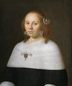 Porträt einer jungen Frau aus Hoorn, 1658